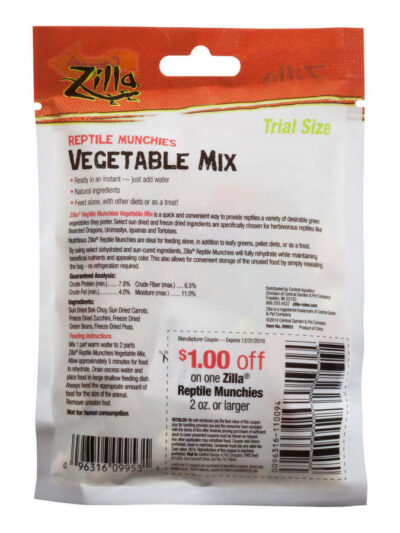 Zilla Reptile Munchies Vegetable Mix 1ea/.7 oz