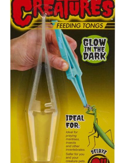 Zoo Med Creatures Feeding Tongs Glow in the Dark Blue 1ea/6 in