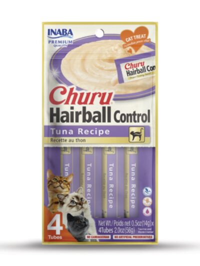 Inaba Churu Hairball Control 2oz. Tuna (4 -count)