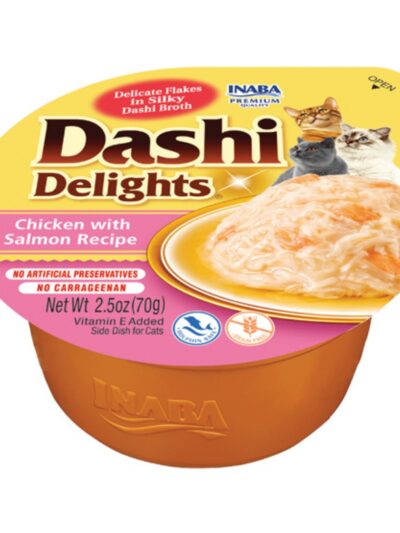 Inaba Dashi Delight 2.5oz. Chicken Salmon (6 count)