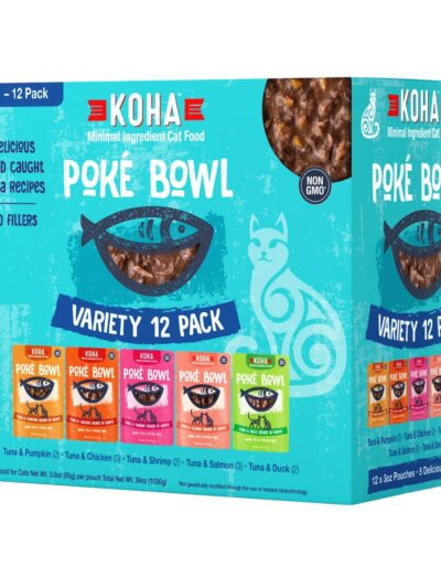 Koha Cat Grain Free Poke Bowl 3oz. Variety Pack (Case of 24)