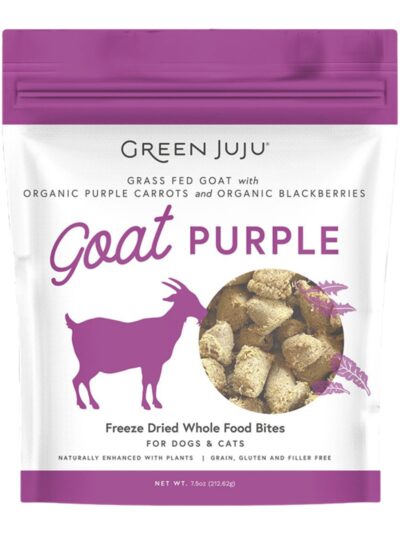 Green Juju Dog Freeze-Dried Goat Purple Topper 7.5oz.