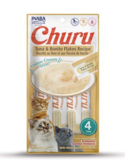 Inaba Churu Cat 2oz. Tuna Bonito Flakes (4 -count)
