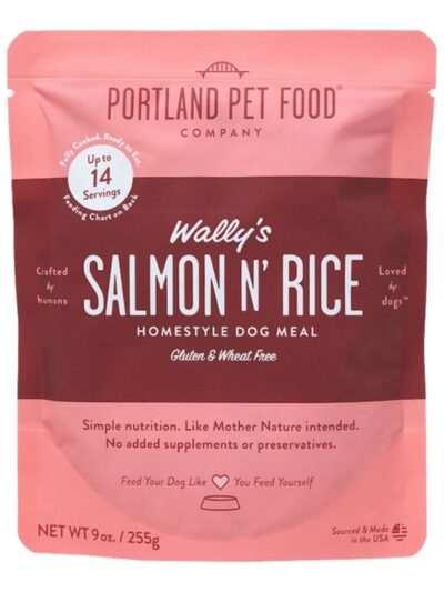 Portland Dog Wallys Salmon N Rice Homestyle Meal 9oz. - 8 Pack
