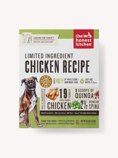 The Honest Kitchen Thrive Limited Ingredient Chicken Dehydrated Dog Food 10Lbs