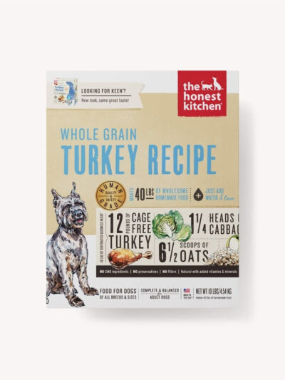 The Honest Kitchen Keen Whole Grain Turkey Dehydrated Dog Food 10 Lbs