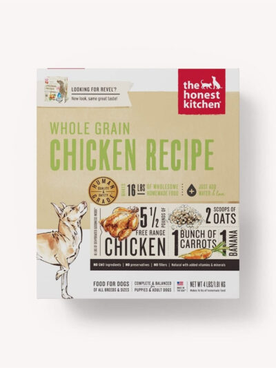 The Honest Kitchen Revel Whole Grain Chicken Dehydrated Dog Food 4 Lbs