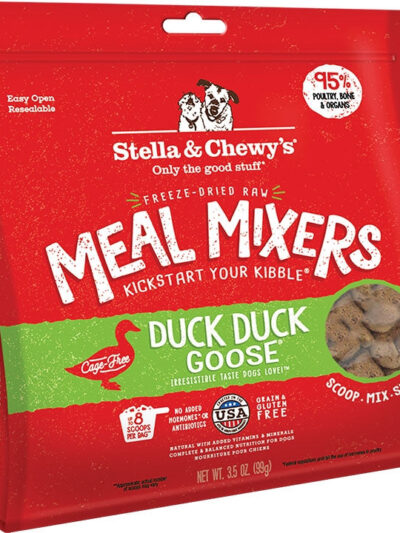 Stella And Chewys Dog Freeze-Dried Mixer Duck Goose 3.5oz.