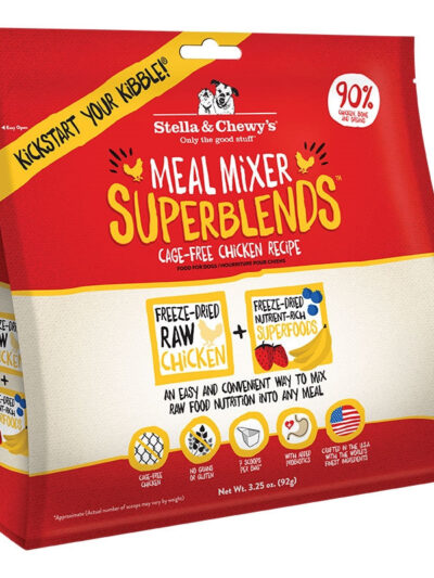 Stella And Chewys Dog Freeze-Dried Superblends Mixer Chicken 3.25oz.