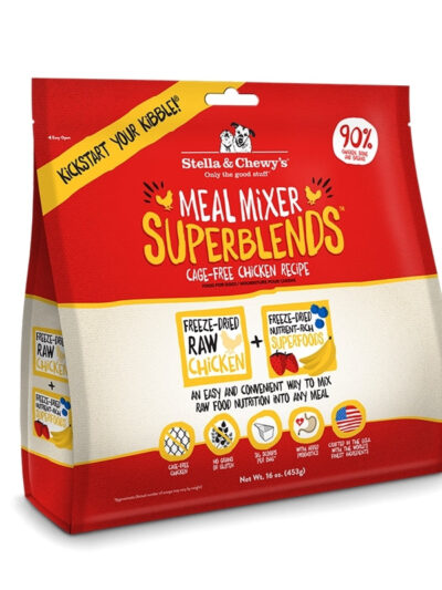 Stella And Chewys Dog Freeze-Dried Superblends Mixer Chicken 16oz.