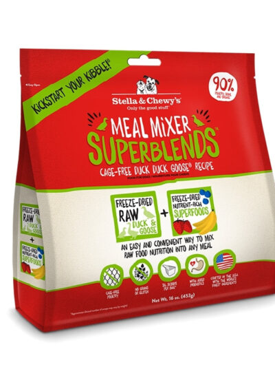 Stella And Chewys Dog Freeze-Dried Superblends Mixer Duck 16oz.