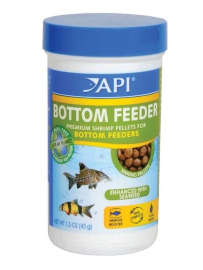 API Bottom Feeder Premium Shrimp Sinking Pellets Fish Food 1ea/1.5 oz.