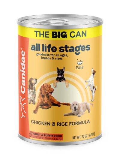 CANIDAE All Life Stages Canned Dog Food Chicken Rice, 12ea/22 oz