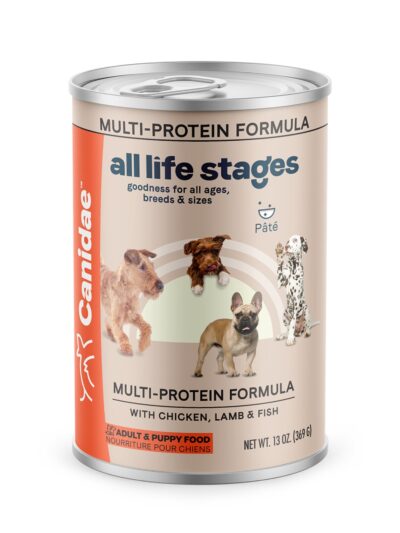 CANIDAE All Life Stages MultiProtein Canned Dog Food Chicken, Lamb Fish, 12ea/13 oz