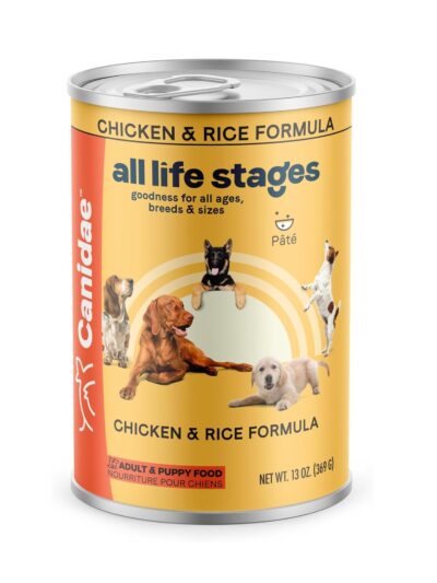 CANIDAE All Life Stages Canned Dog Food Chicken Rice, 12ea/13 oz