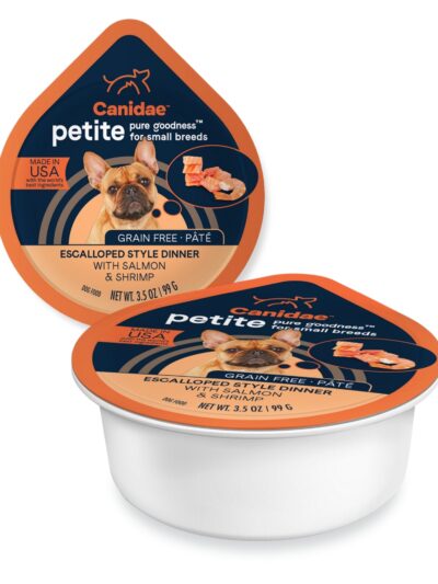 CANIDAE PURE Goodness Petite Small Breed GrainFree Canned Dog Food Pt w/Salmon  Shrimp, 12ea/3.5 oz