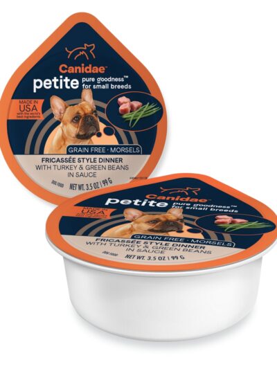 CANIDAE PURE Goodness Petite Small Breed GrainFree Canned Dog Food Morsels w/Turkey  Green Beans, 12ea/3.5 oz