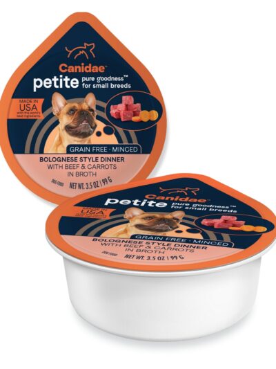CANIDAE PURE Goodness Petite Small Breed GrainFree Canned Dog Food Minced w/Beef  Carrots, 12ea/3.5 oz