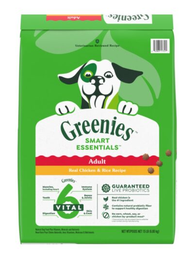 Greenies Smart Essentials Adult Dry Dog Food Chicken Rice, 1ea/15 lb