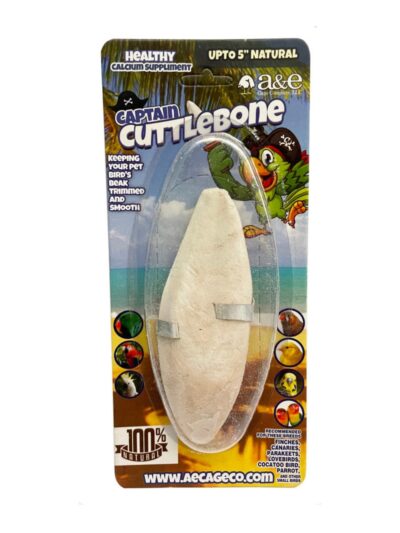 A & E Cages Natural Cuttlebone 1ea/5 in. (Pack of 3)