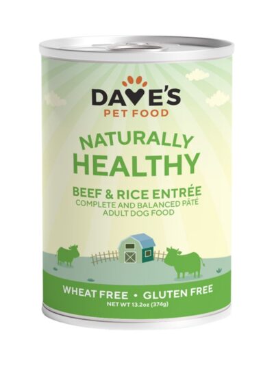 Dave's Pet Food Naturally Healthy Beef And Rice Recipe 13.2oz. (Case of 12)
