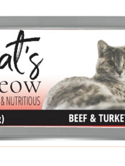 Dave's Pet Food Cat's Meow Beef with Turkey Dinner 5.5oz. (Case of 24)