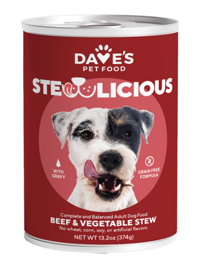 Dave's Dog Grain Free Beef And Vegetable Cuts In Gravy 13.2oz. (Case of 12)