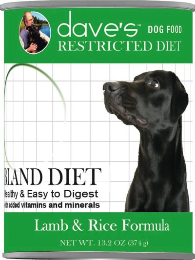 Dave's Dog Restricted Diet Bland Lamb And Rice Formula 13oz. (Case of 12)