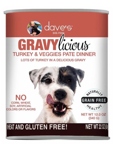 Daves Cats Dog Grain Free Gravylicious Turkey 12oz. (Case of 12)