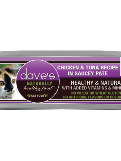 Dave's Cat Grain Free Saucey Chicken N Tuna 5.5oz. (Case of 24)