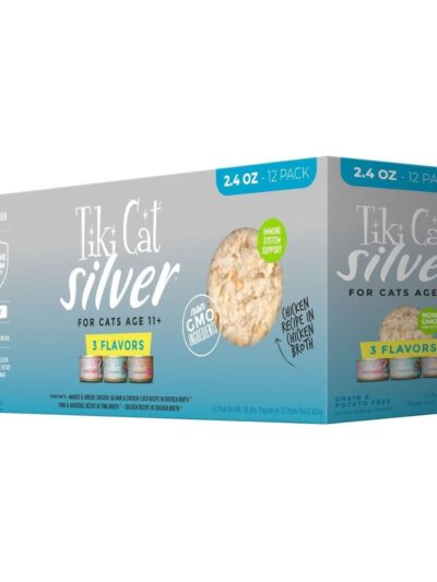 Tiki Pet Cat Silver Chicken 2.4Oz Variety Pack
