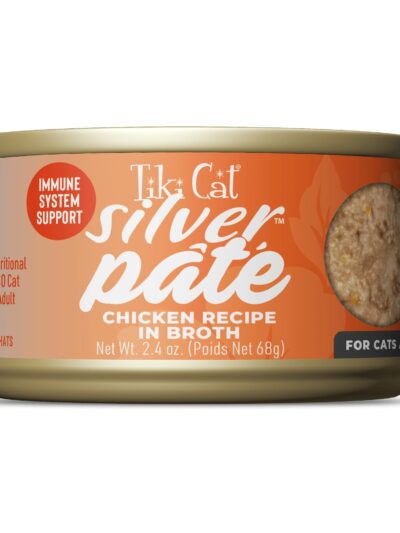 Tiki Pet Cat Silver Pate Chicken 2.4oz. (Case of 12)