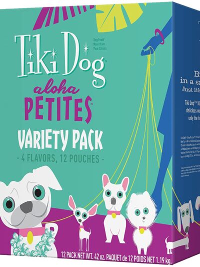 Tiki Pets Dog Aloha 3.5Oz Variety Pouch Pack (Case of 12)