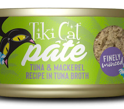 Tiki Pet Cat Luau Pate Ahi Tuna and  Mackerel 5.5oz. (Case of 8)