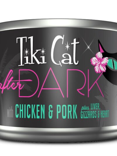 Tiki Pets Cat After Dark Chicken Pork 5.5oz.(Case of 8)