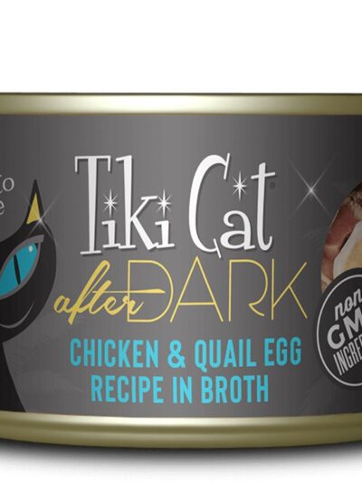 Tiki Pets Cat After Dark Chicken and Quail 5.5oz. (Case of 8)