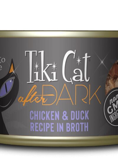 Tiki Pets Cat After Dark Chicken and Duck 5.5oz. (Case of 8)