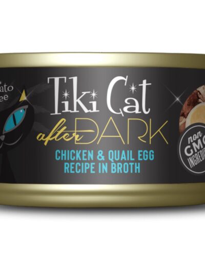 Tiki Pets Cat After Dark Chicken and Quail 2.8oz. (Case of 12)