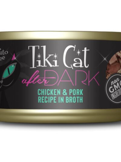 Tiki Pets Cat After Dark Chicken and Pork 2.8oz. (Case of 12)