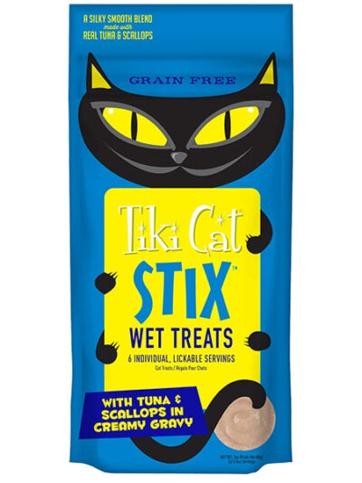 Tiki Pet Cat Stix Mousse Tuna and Scallop 3oz. (Case of 12)