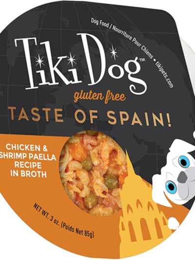 Tiki Pets Dog Gourmet Spain Paella 3oz. (Case of 4)
