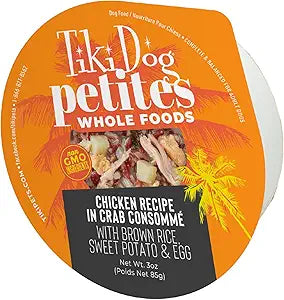 Tiki Pet Dog Luau Chicken Crab Consomme 3oz. (Case of 4)