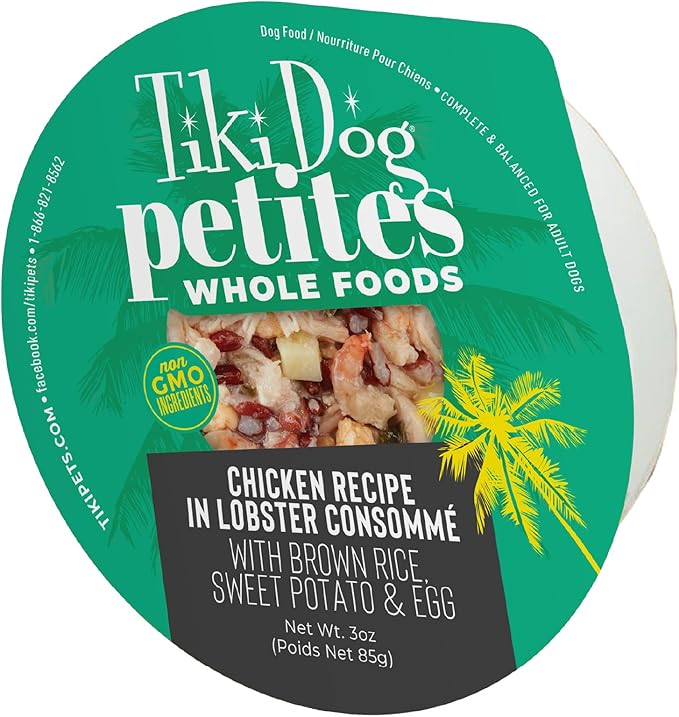 Tiki Pet Dog Luau Chicken Lobster Consomme 3oz. (Case of 4)