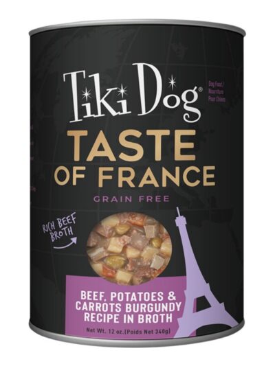 Tiki Pet Dog Taste Of The World France Beef 12oz. (Case of 8)