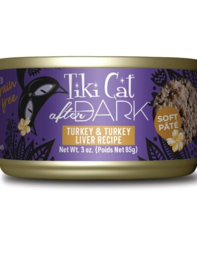 Tiki Pet Cat After Dark Pate Turkey 3Oz (12 per unit)