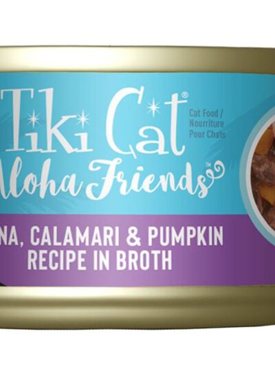 Tiki Pets Cat Aloha Tuna; Calamari and Pumpkin 3oz. (Case of 12)