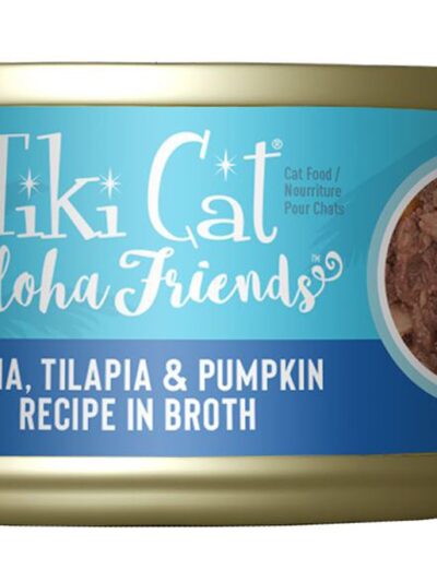 Tiki Pets Cat Aloha Friends Tuna, Tilapia & Pumpkin 3oz. (Case Of 12)