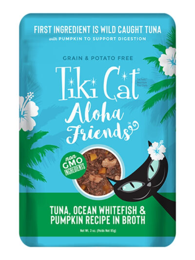 Tiki Pets Cat Aloha Tuna Whitefish 3oz. Pouch (Case of 12)