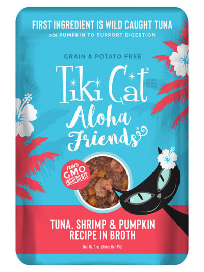 Tiki Pets Cat Aloha Tuna Shrimp 3oz. Pouch (Case of 12)
