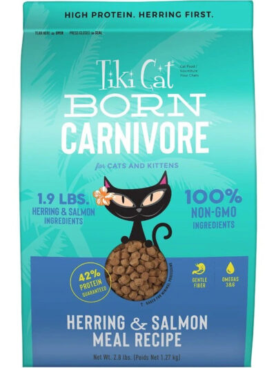 Tiki Pet Cat Carnivore Grain Free Herring and Salmon 2.8lbs.